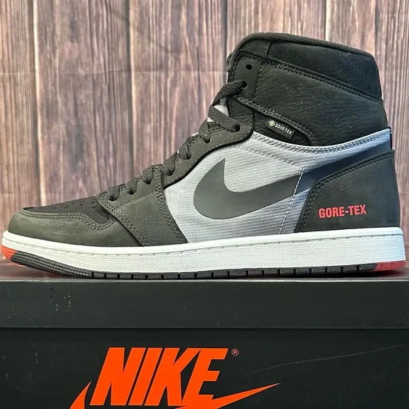 AIR JORDAN 1 HIGH GORE TEX - CEMENT GREY DARK CHARCOAL - SIZE 11 (DB2889 002) - Picture 1 of 7
